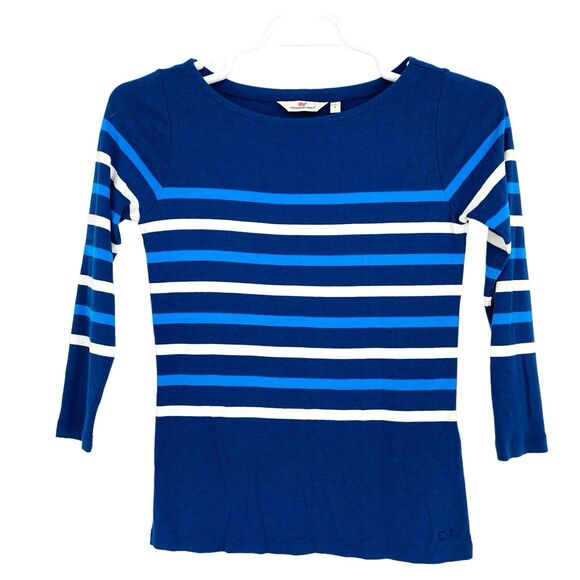 NEW Vineyard Vines Woman's Pima Cotton Striped Top Size S - Picture 1 of 7